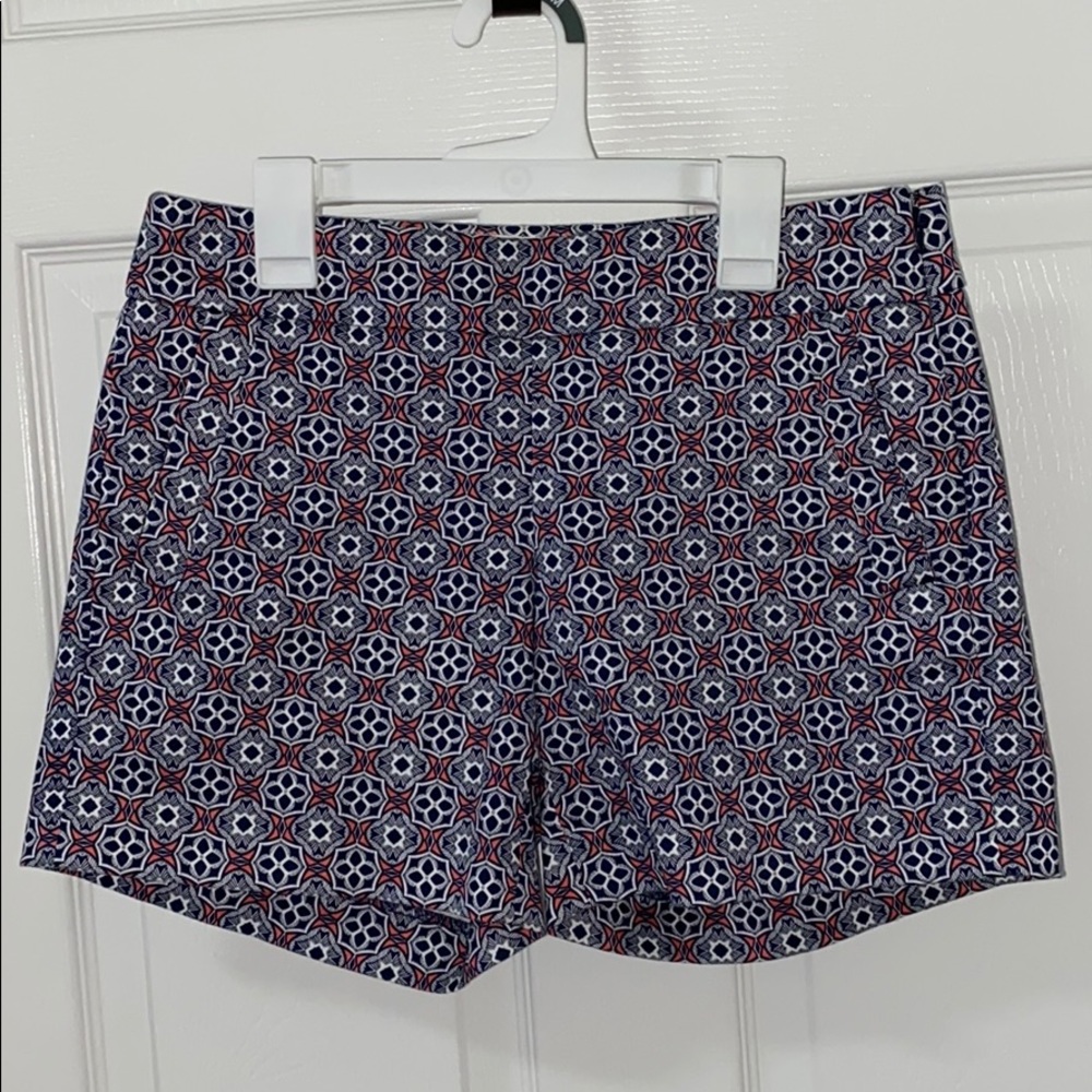 J. Crew Geometric Pattern Chino Shorts 5”